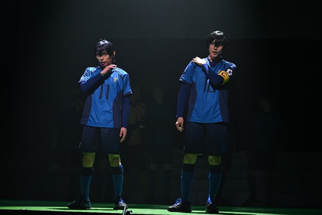 A scene from the final rehearsal of Blue Lock 4th STAGE